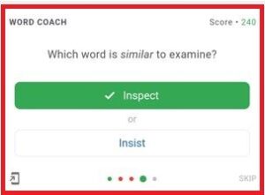 Google Word Coach Game